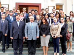 DS students with Ashot Ghulyan, Speaker of the NKR Parliament