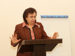 Minister of Diaspora, Ms. Hranush Hakobyan at the Diplomatic School