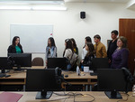 The high-school students of Shirak marz at the Diplomatic School of Armenia 