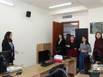 A group of students of the YSU International Relations Department at the Diplomatic School
