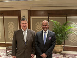 ԴԴ տնօրեն Վահե Գաբրիելյանը հանդիպում է Հնդկաստանի արտաքին հարաբերությունների Սուշմա Սվարաջ ինստիտուտի տնօրեն Սանջիվ Ռանջանի հետ