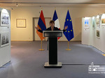 Ambassador Anna Aghadjanian, Head of Armenia's Permanent Mission to the EU, delivers opening remarks 