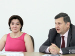 DS Director Vahe Gabrielyan introduces the first lecturer of the 2016 mid-career training program
