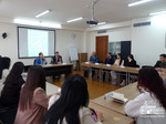 The lecture of Liliana Popescu-Birlan, director of the Diplomatic Institute of Romania, for DS students.