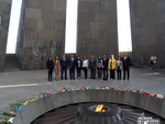 Diplomats from the KRG at the Armenian Genocide Memorial